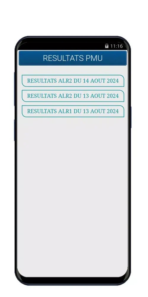 Résultat PMU SEN. سکرین شاٹس