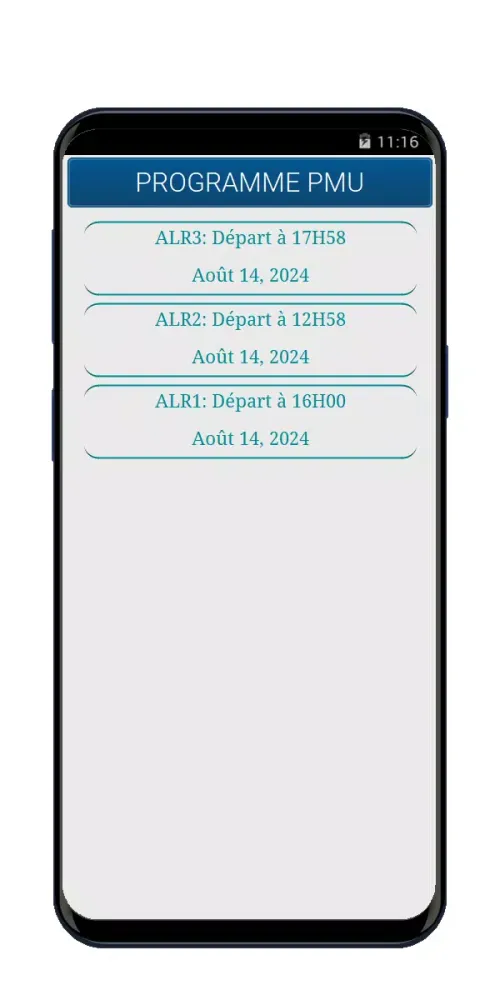Résultat PMU SEN. سکرین شاٹس