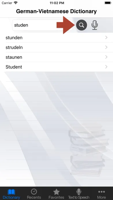Screenshot di German-Vietnamese Dictionary