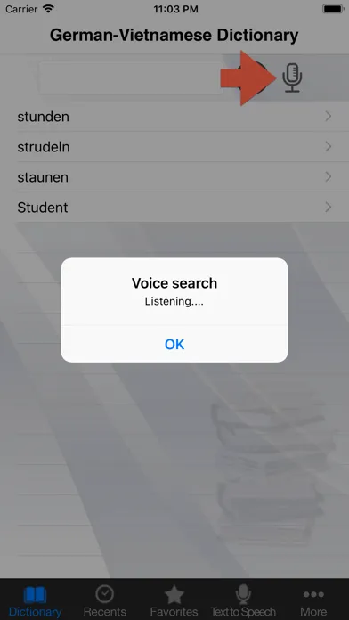 Screenshot di German-Vietnamese Dictionary