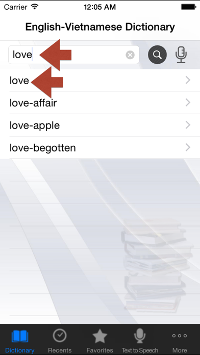 Tangkapan skrin English-Vietnamese Dictionary+