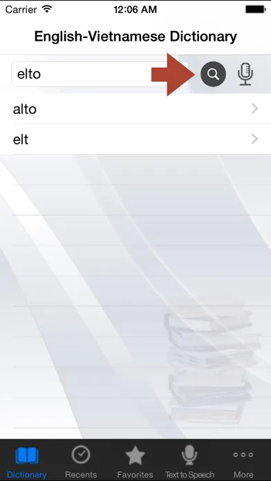 Zrzuty ekranu English-Vietnamese Dictionary.