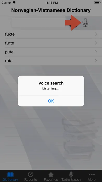 Captures d'écran de Norwegian-Vietnamese Dict. Pro