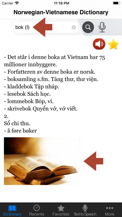 Captures d'écran de Norwegian-Vietnamese Dict. Pro