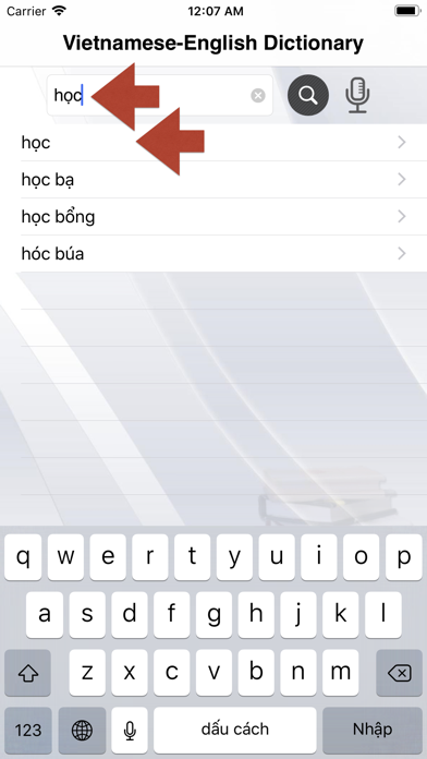 Tangkapan layar Vietnamese-English Dictionary+