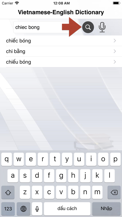 Tangkapan layar Vietnamese-English Dictionary+