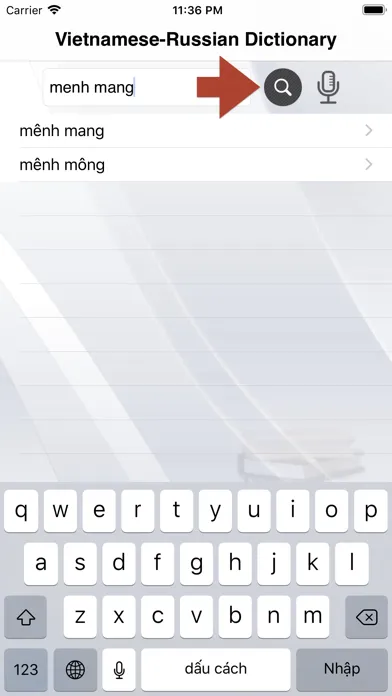 Vietnamese-Russian Dictionary應用截圖