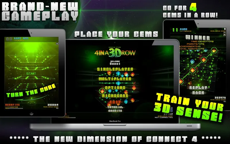4 IN A 3D ROW Ekran Görüntüleri
