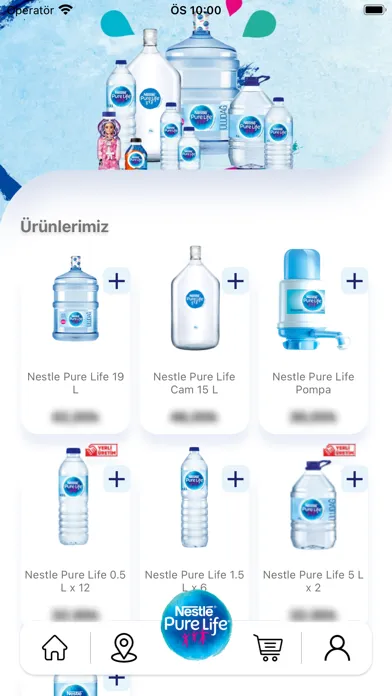 Ảnh chụp màn hình của Nestlé Pure Life