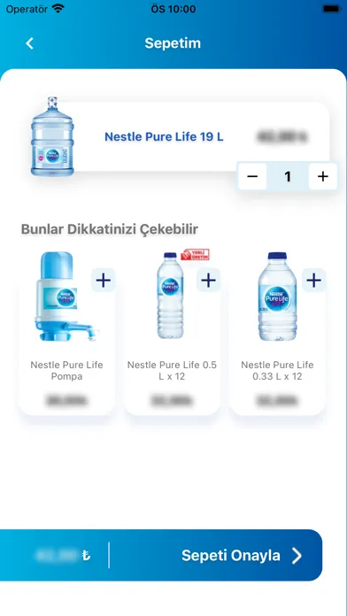 Ảnh chụp màn hình của Nestlé Pure Life