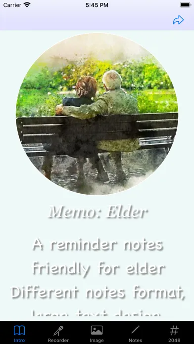 Memo: Elder Friendly应用截图