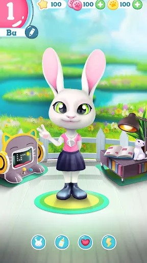 Bu Bunny - Cute pet care game應用截圖