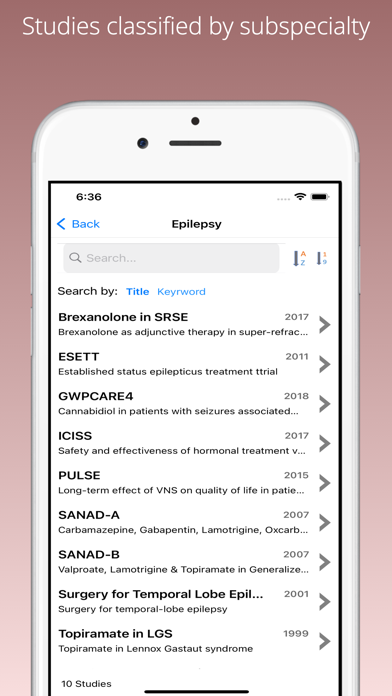 Capturas de pantalla de NeuroTrials