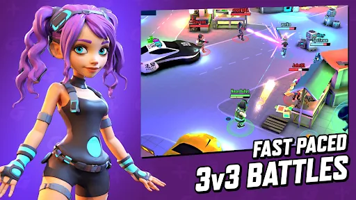 Gridpunk Battle Royale 3v3 PvP应用截图