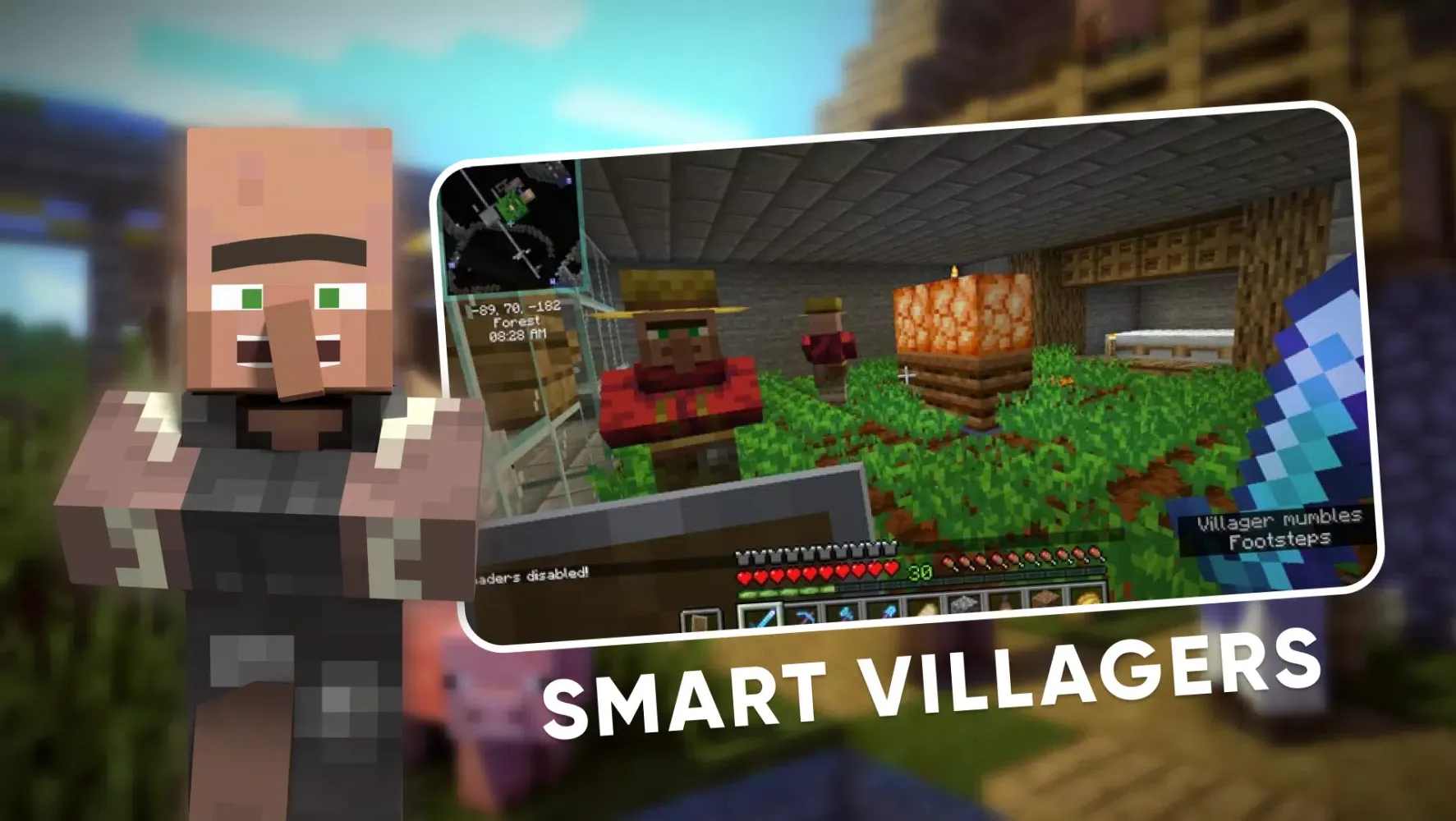 تصاویر Villagers Minecraft Mod 2024