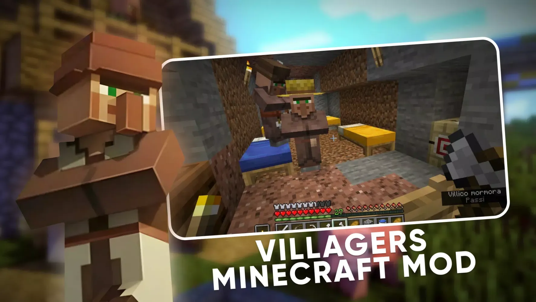 تصاویر Villagers Minecraft Mod 2024