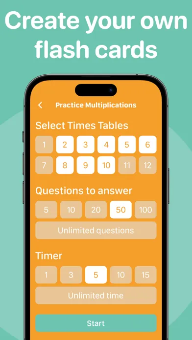 Math Facts - Flash Cards Ekran Görüntüleri