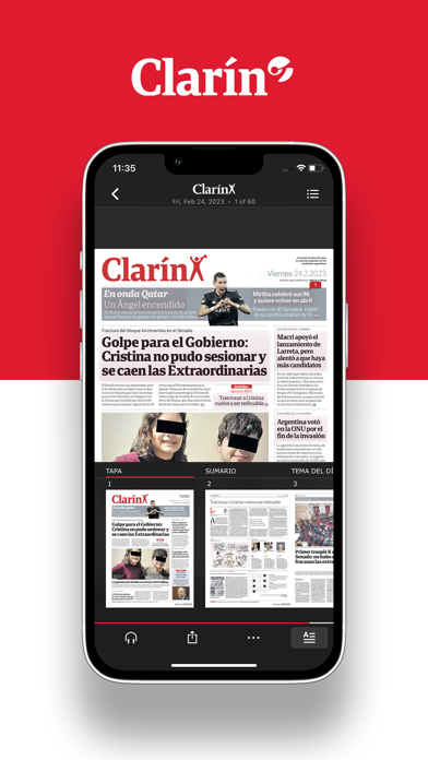 ภาพหน้าจอของ Kiosco Clarin