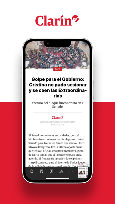 ภาพหน้าจอของ Kiosco Clarin