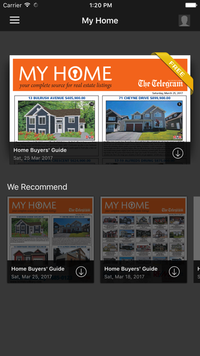 Captures d'écran de The Telegram Home Buyers' Guide