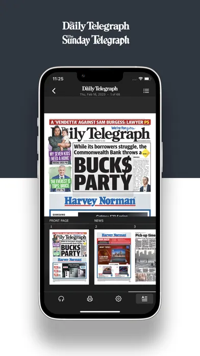 The Telegraph e-paper應用截圖