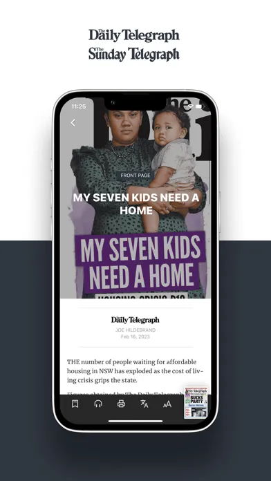 The Telegraph e-paper應用截圖