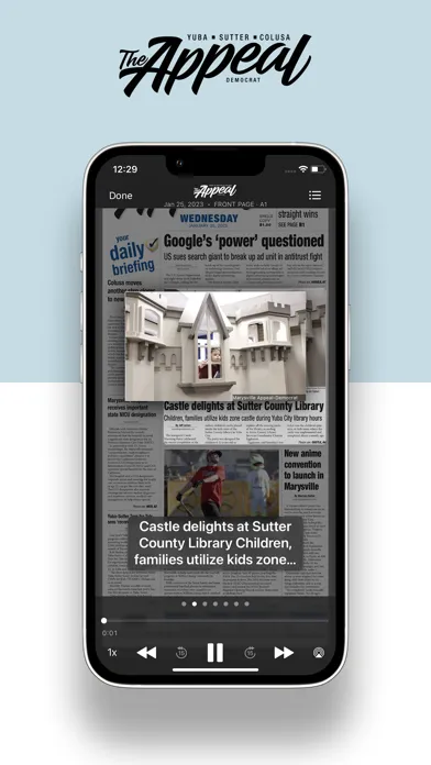 Capturas de pantalla de Appeal-Democrat e-Edition