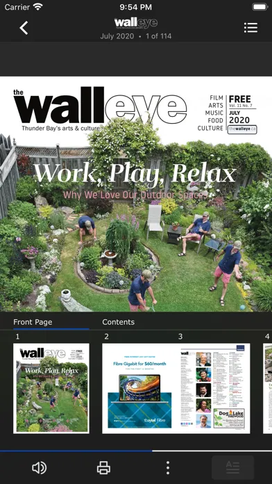 Capturas de pantalla de The Walleye Magazine