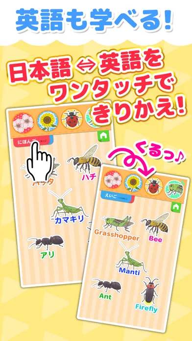 植物・昆虫なあに？ - タッチ図鑑シリーズ应用截图