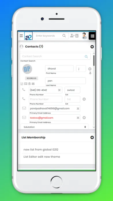 Скриншоты AddressTwo - Simple CRM