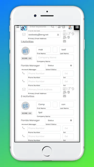 Скриншоты AddressTwo - Simple CRM