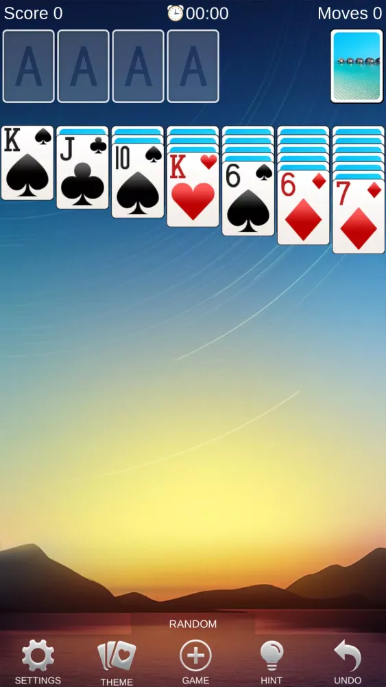 Screenshot di Solitaire