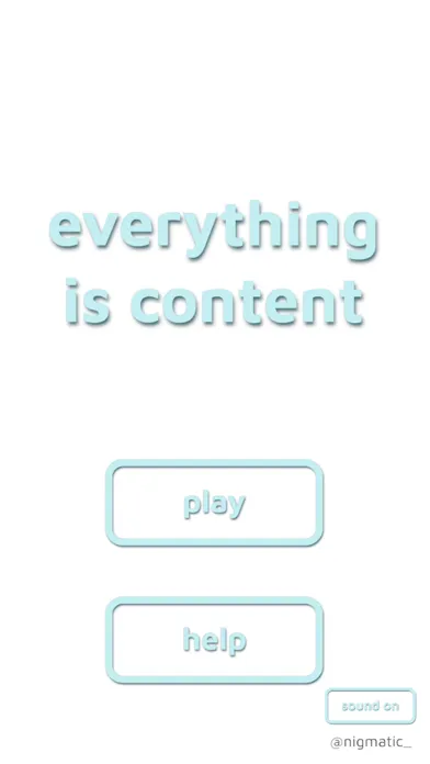 Zrzuty ekranu Everything is Content