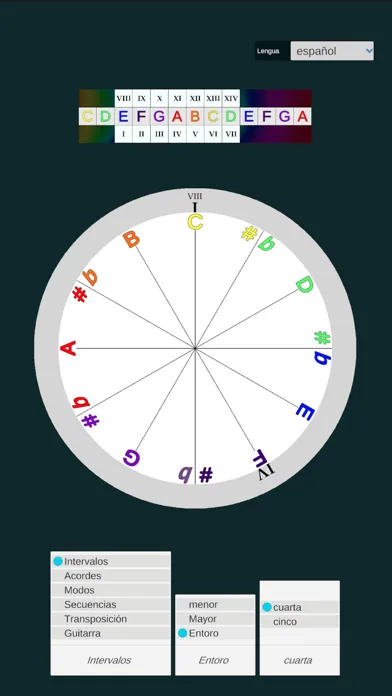 Tangkapan layar Music Clock - Music Theory