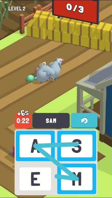 Ảnh chụp màn hình của Word Herd!