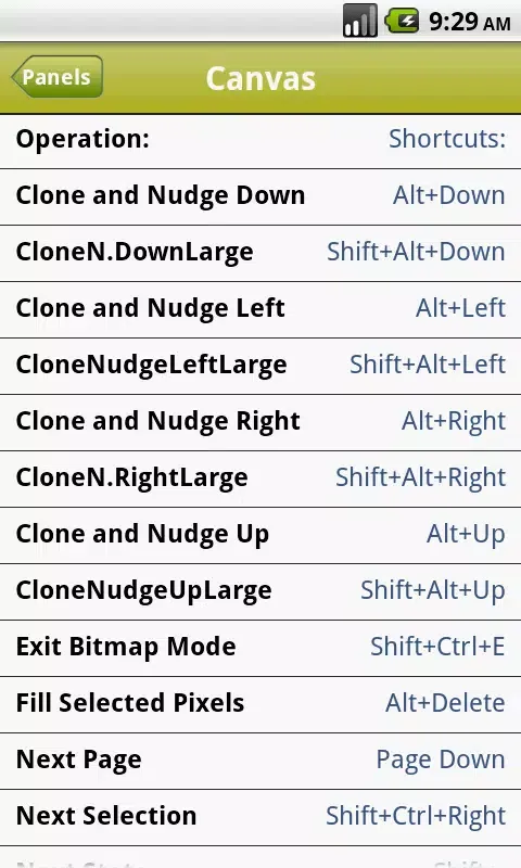 Capturas de tela do Shortcuts for FireWorks