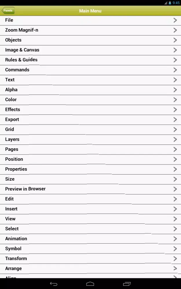 Capturas de tela do Shortcuts for FireWorks