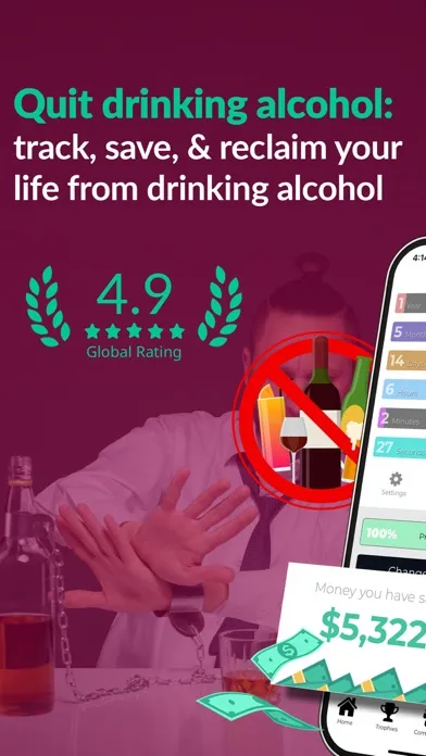 Stop Drinking Alcohol – Quit! 스크린샷