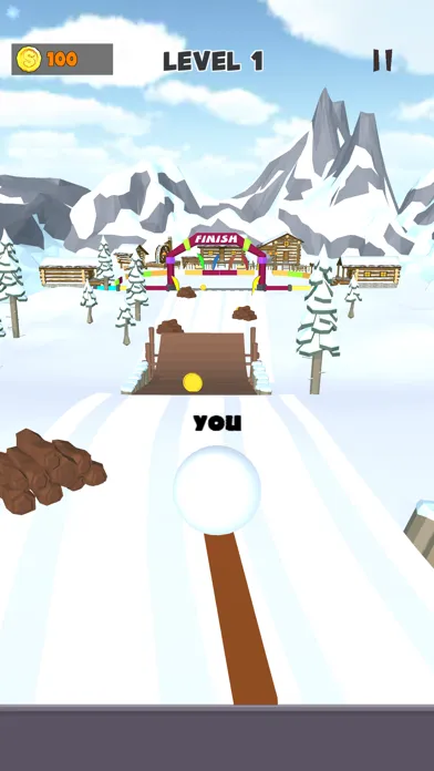 Snow Race 3D: Snowball io स्क्रीनशॉट