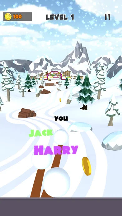 Snow Race 3D: Snowball io स्क्रीनशॉट