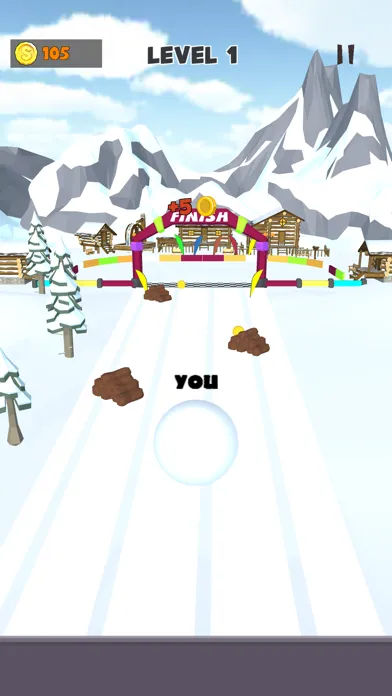 Snow Race 3D: Snowball io स्क्रीनशॉट