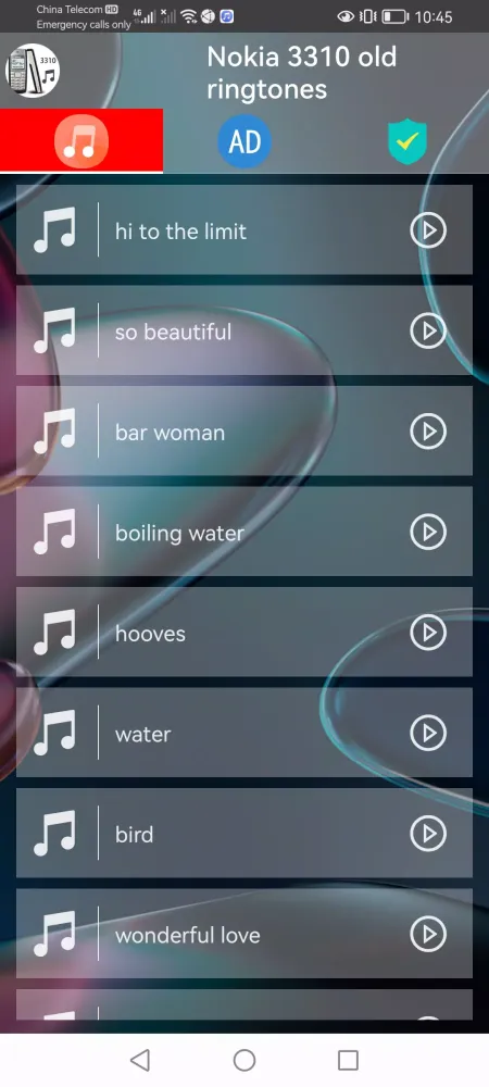 Nokia 3310 Classic Ringtones Screenshots