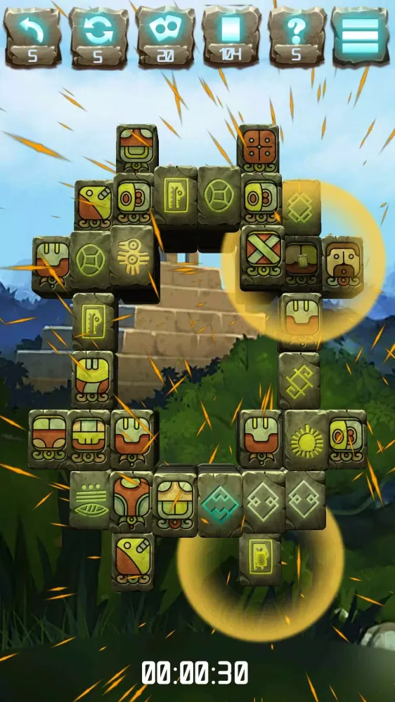 Capturas de tela do Mahjong Amazonka II