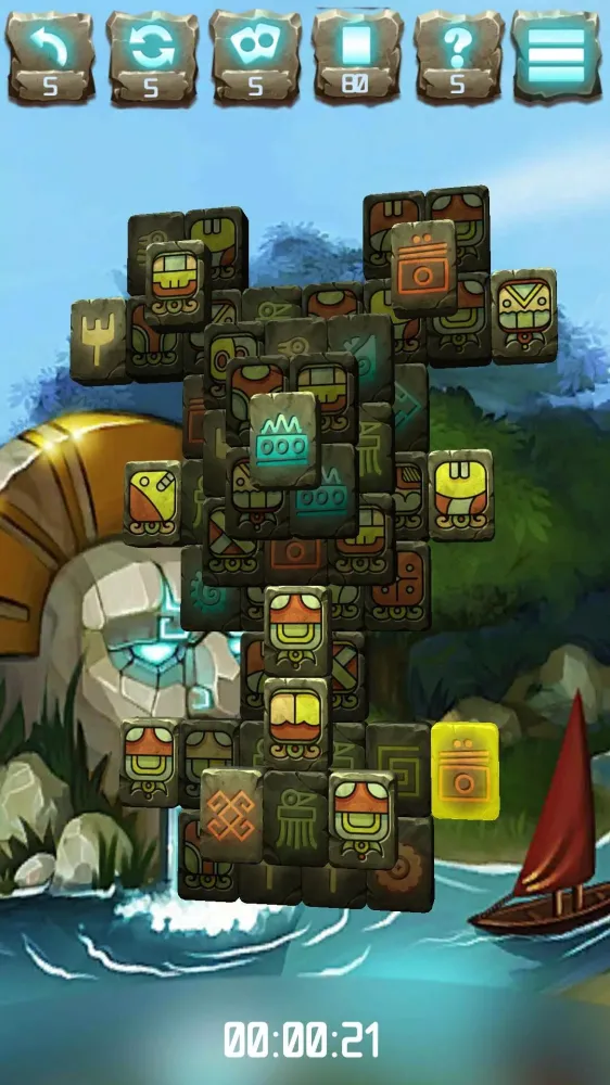 Capturas de tela do Mahjong Amazonka II