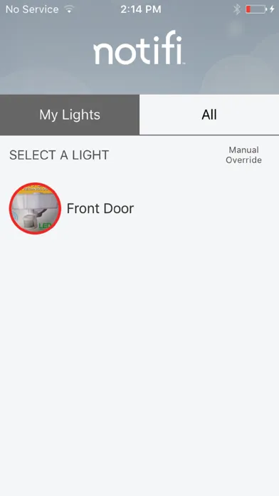 ภาพหน้าจอของ Notifi Blue