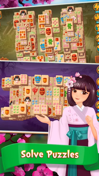 Zrzuty ekranu Mahjong Fest: Sakura Garden