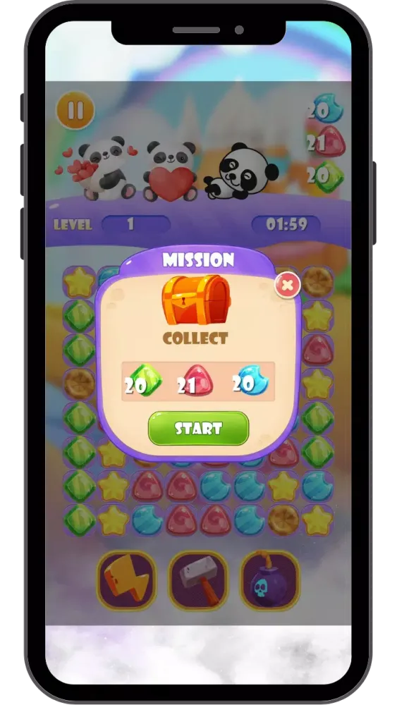 Candy Crush Panda - Jewels Pro Screenshots