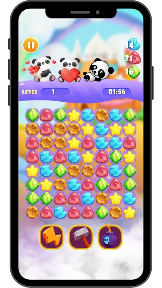 Candy Crush Panda - Jewels Pro Screenshots