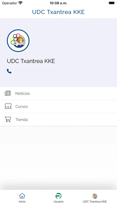 UDC Txantrea KKE Ekran Görüntüleri