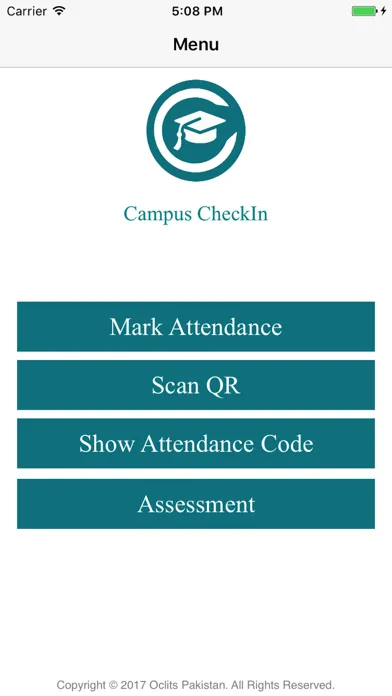 Campus CheckIn Ekran Görüntüleri